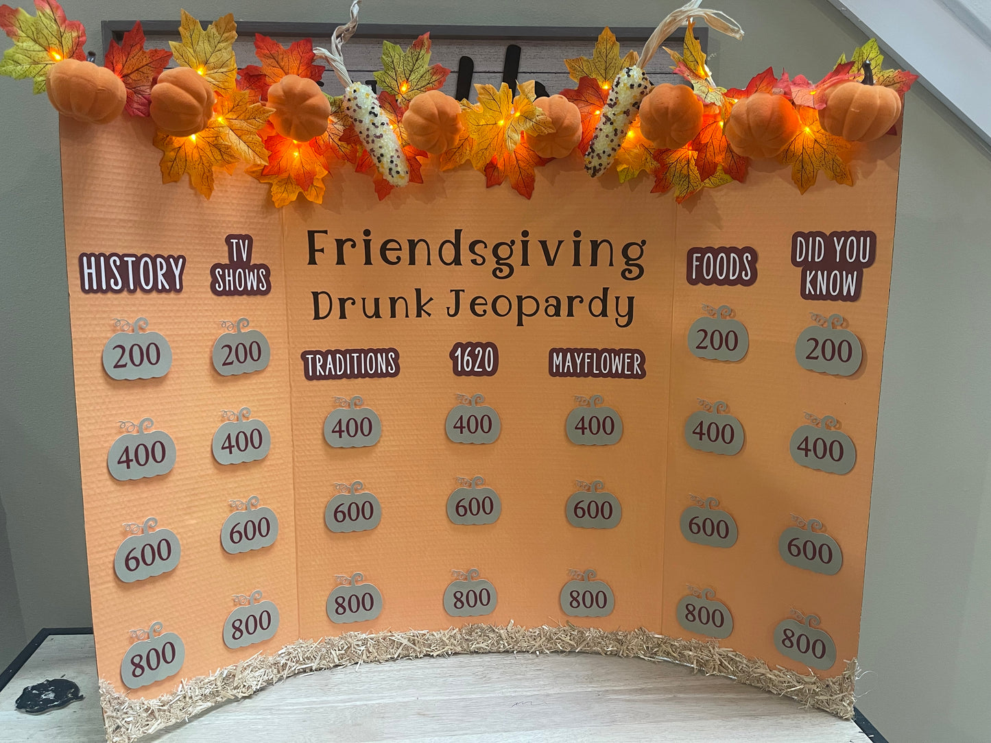friendsgiving drunk jeopardy wuestion games board for girlds night
