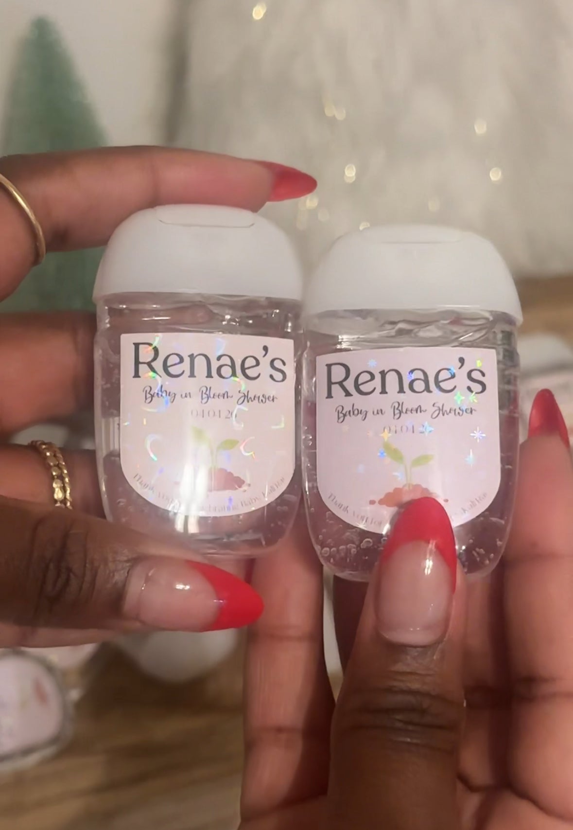 Custom hand sanitizer For events like baby showers, corporate Parties and weddings