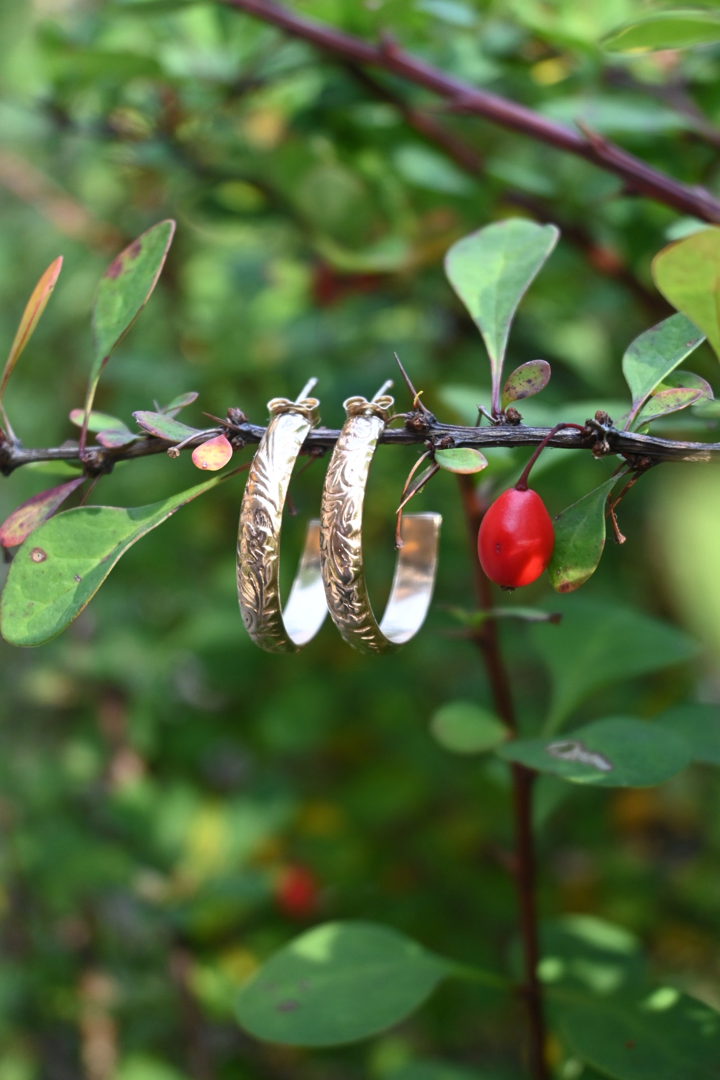 Serenity hoop earrings
