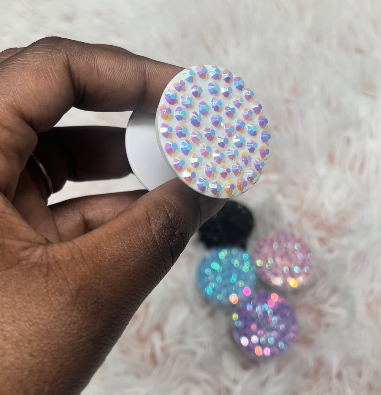Bling phone grip