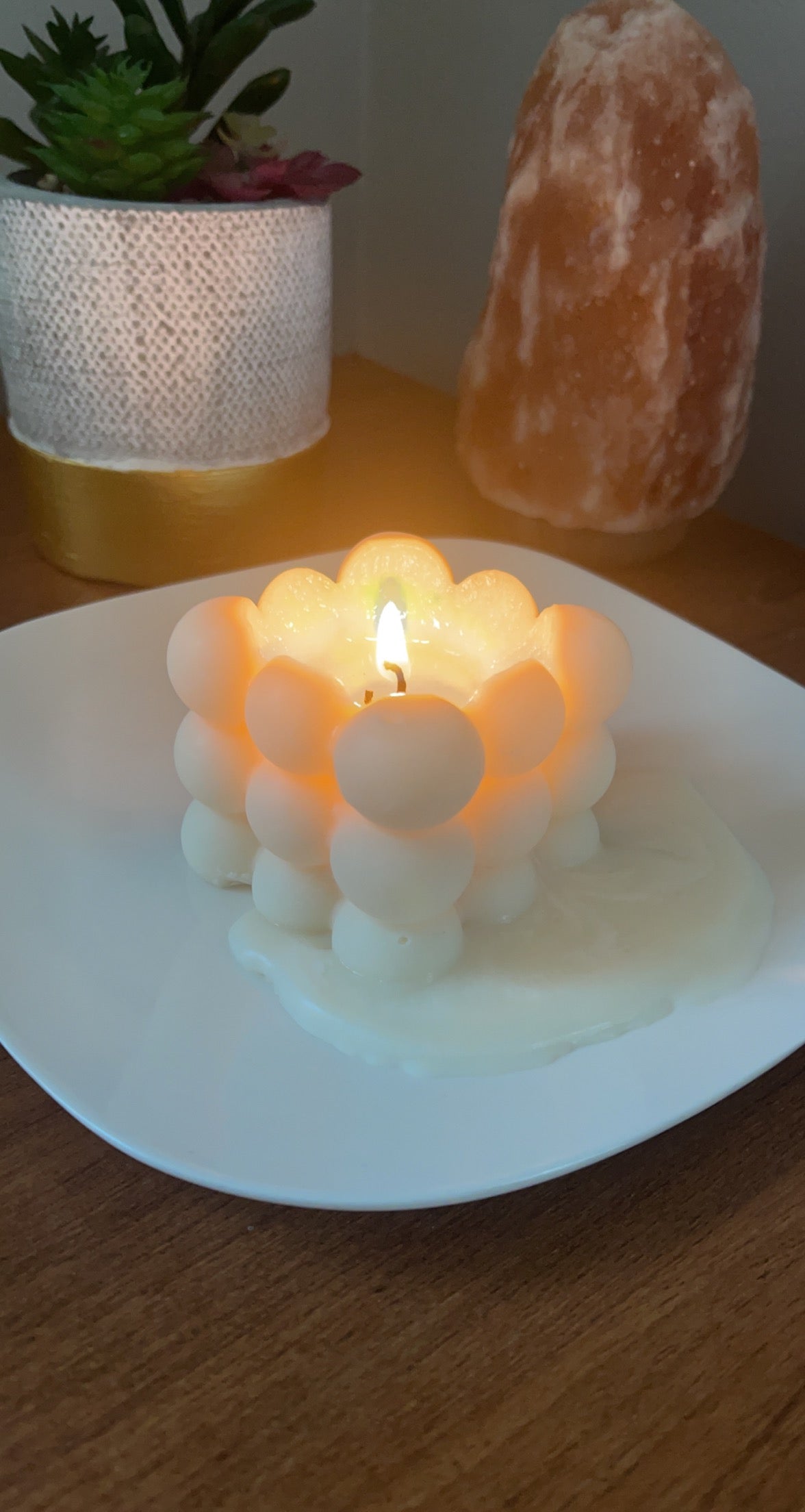 100% soy candle vegan candle bubble candle