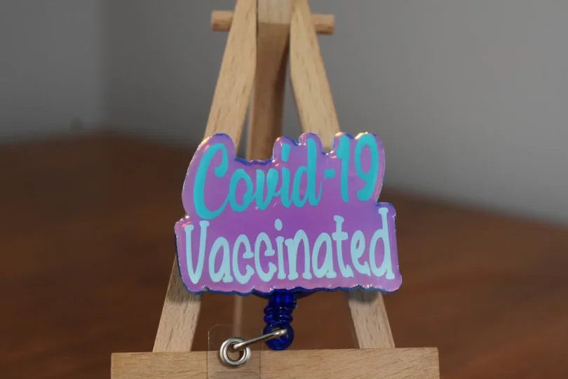 COVID 19 vaccinated badge