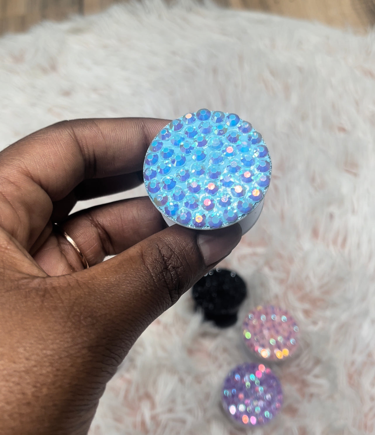 Bling phone grip