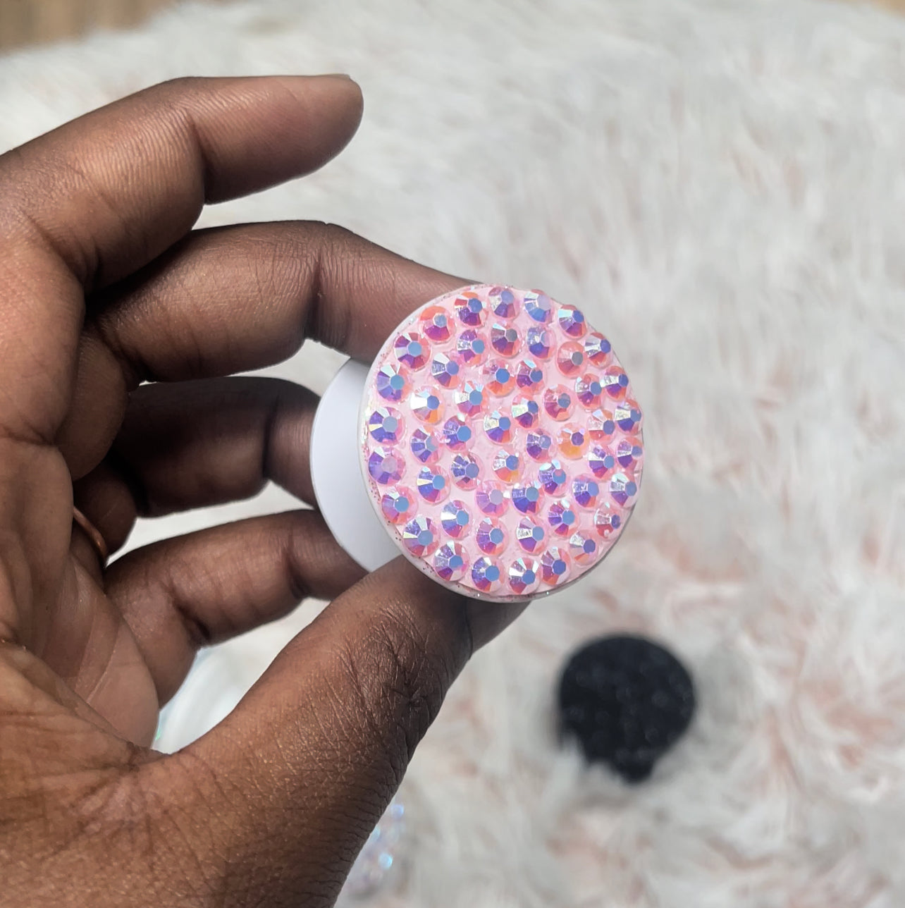 Bling phone grip