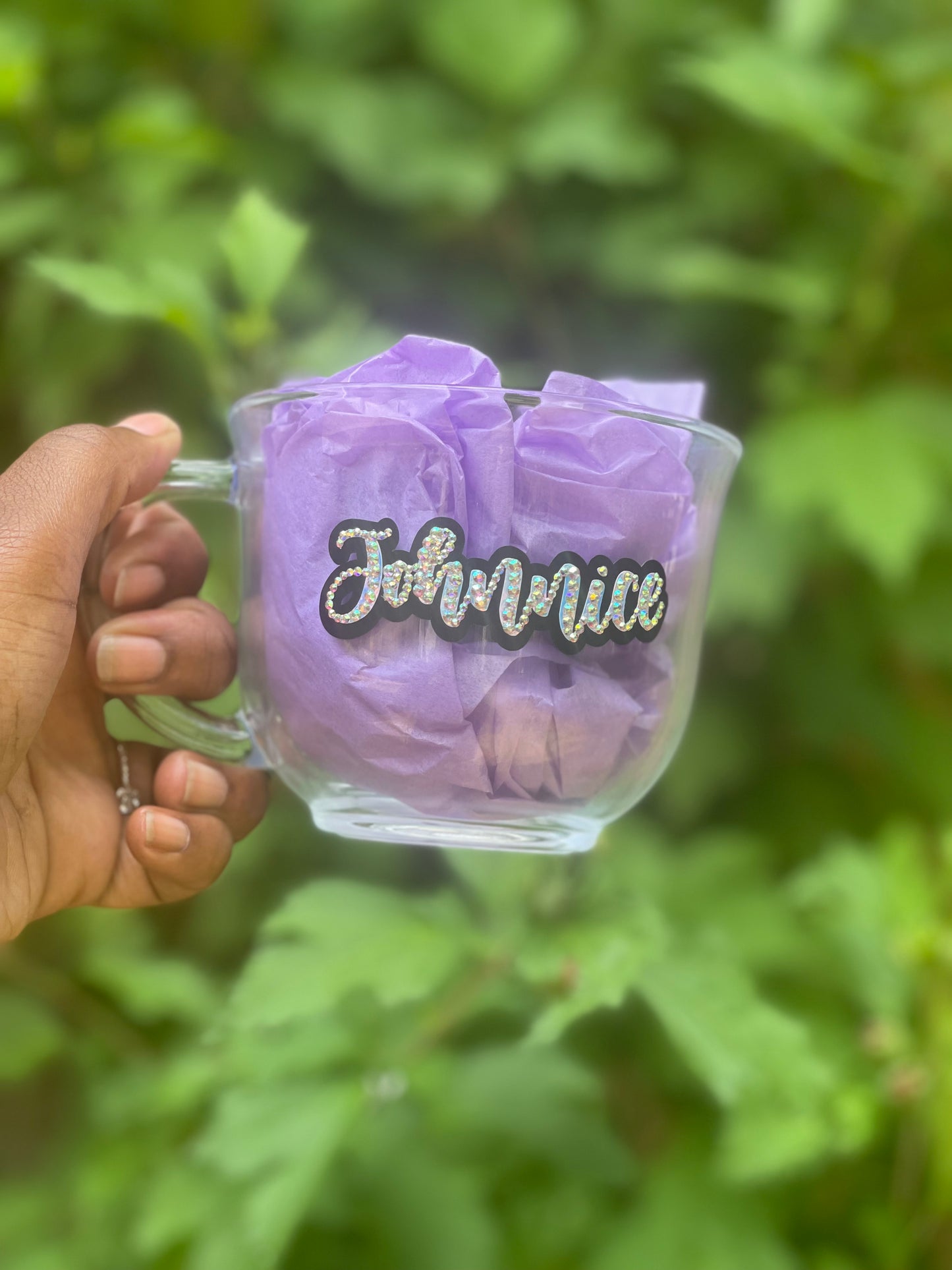 tea glass cup soup cup glass mig custom bling mug