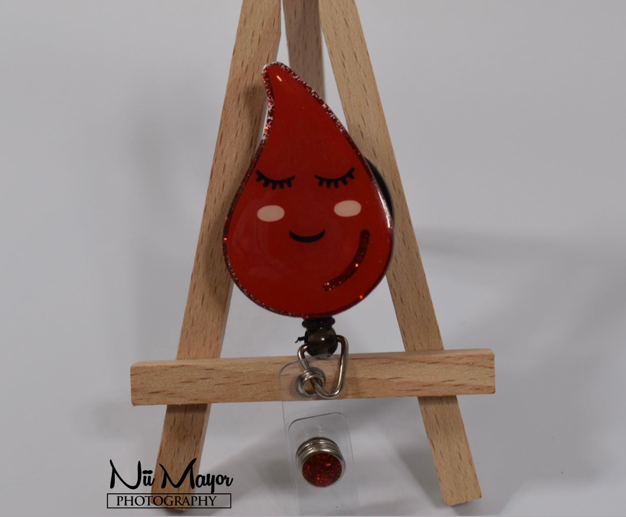 Blood drop badge