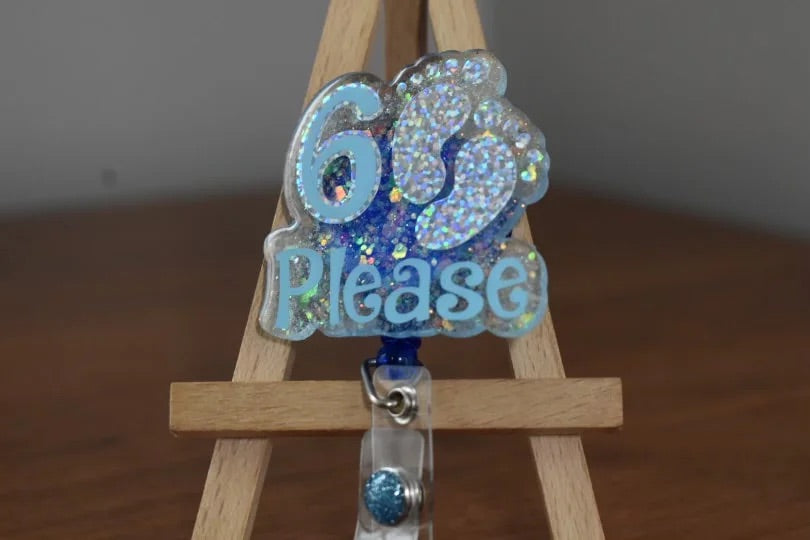 6 feet please badge