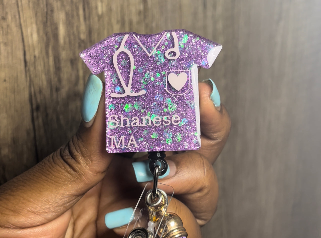 Scrub top/T-Shirt badge