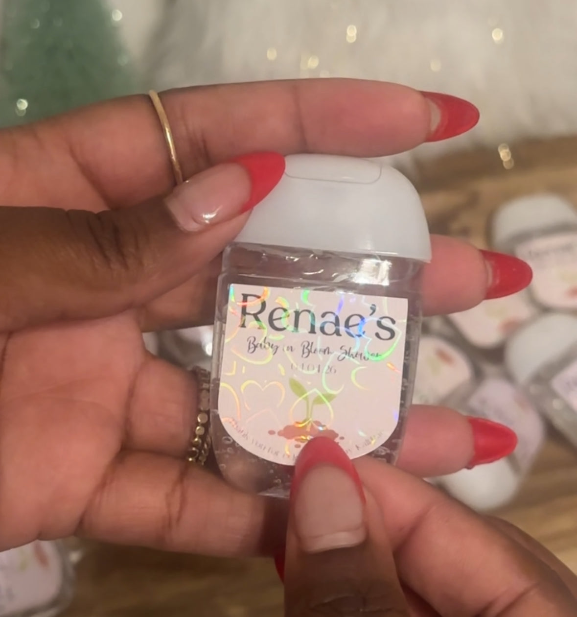 Custom hand sanitizer For events like baby showers, corporate Parties and weddings 