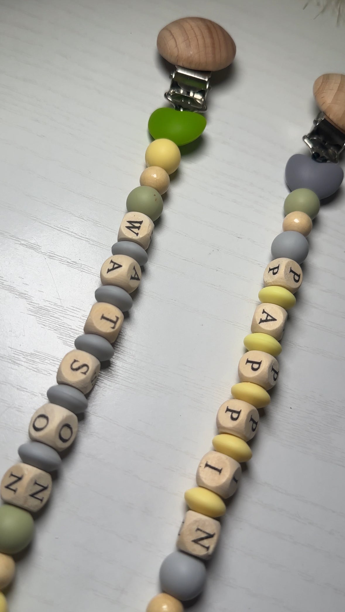 Custom pacifier bib clip