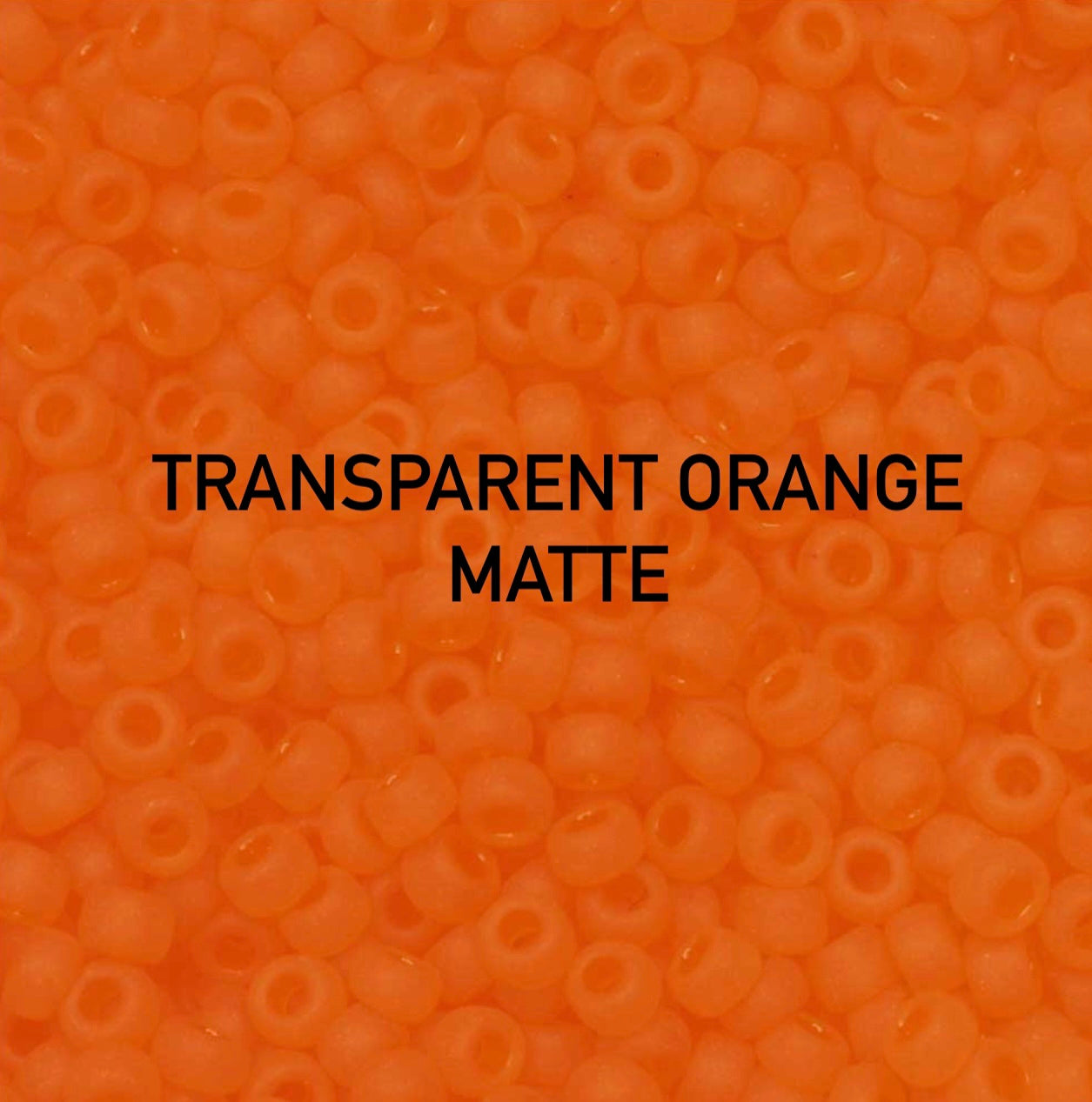 matte orange czech miyuki toho beads