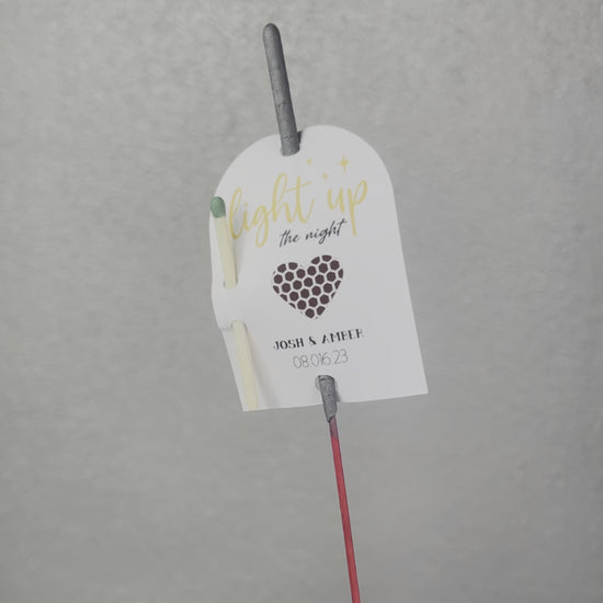 wedding sparkler tags for sparkler exit or send off 