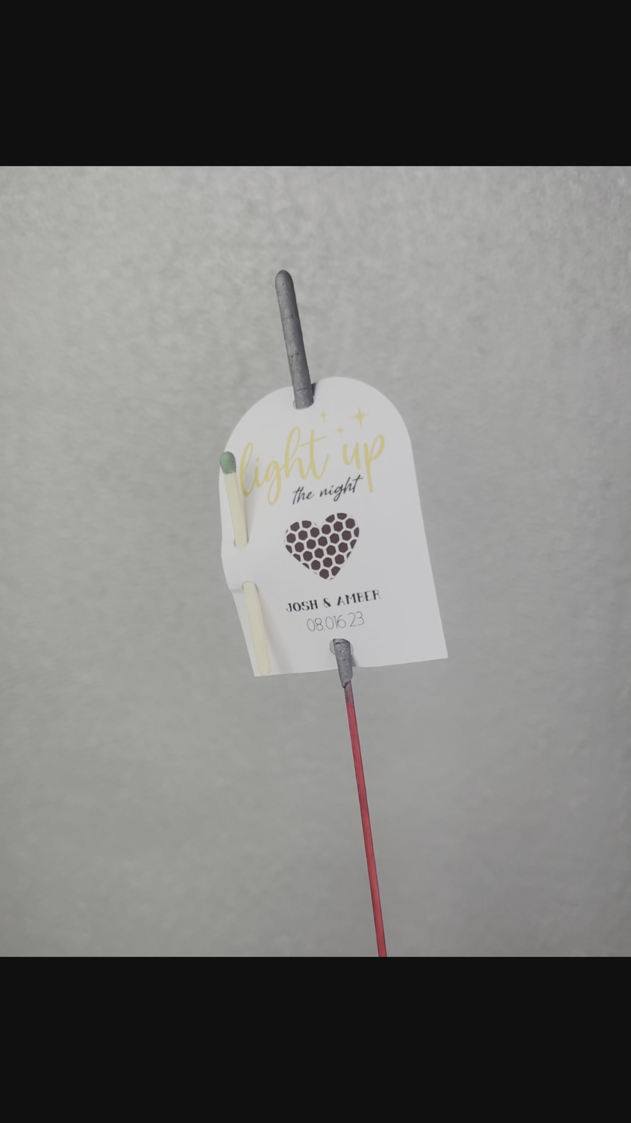 wedding sparkler tags for sparkler exit or send off 