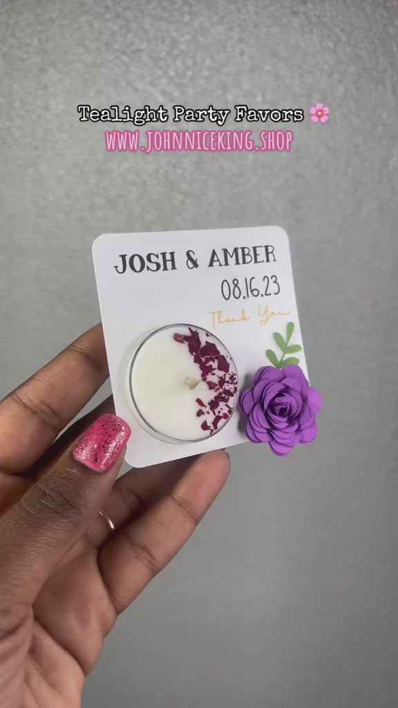 tealight candle wedding or party favor favors 