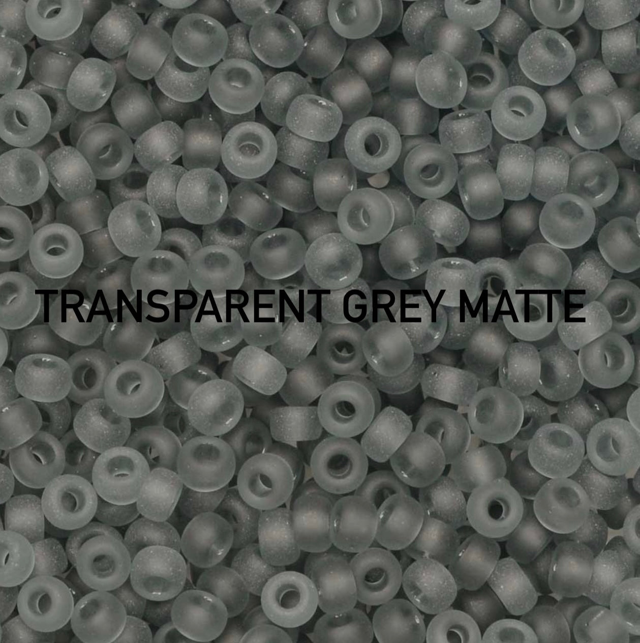 matte grey czech miyuki toho beads