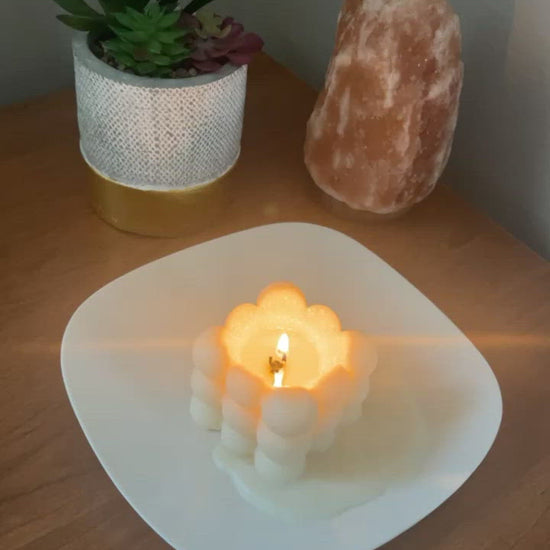 100% soy candle vegan candle bubble candle