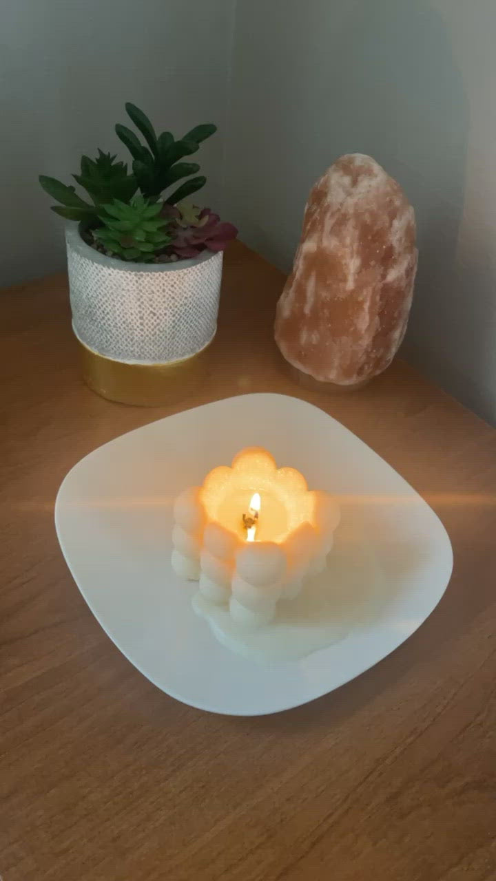 100% soy candle vegan candle bubble candle