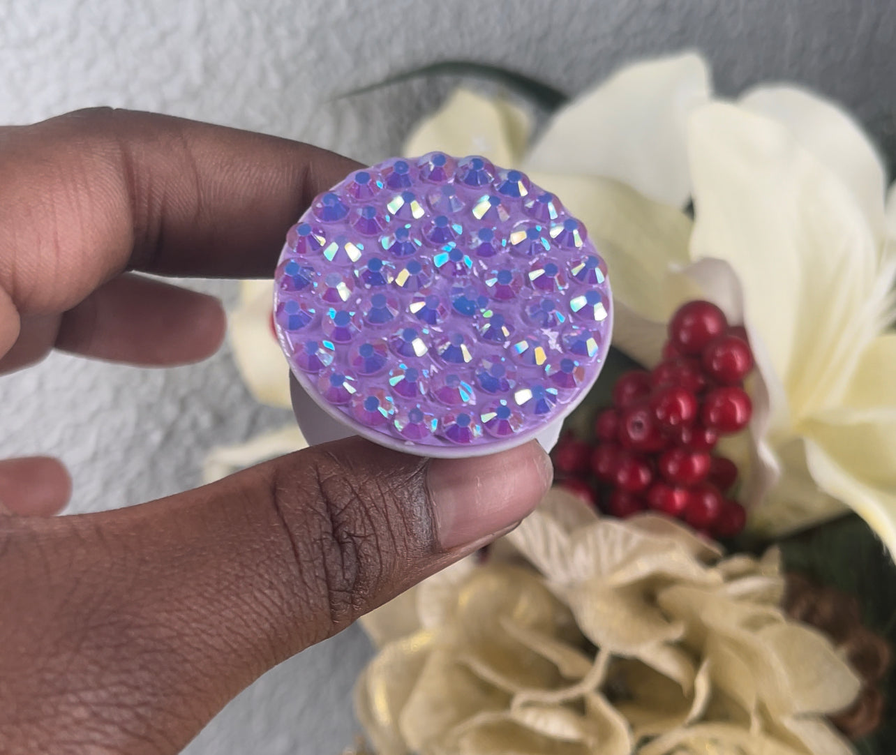 Bling phone grip