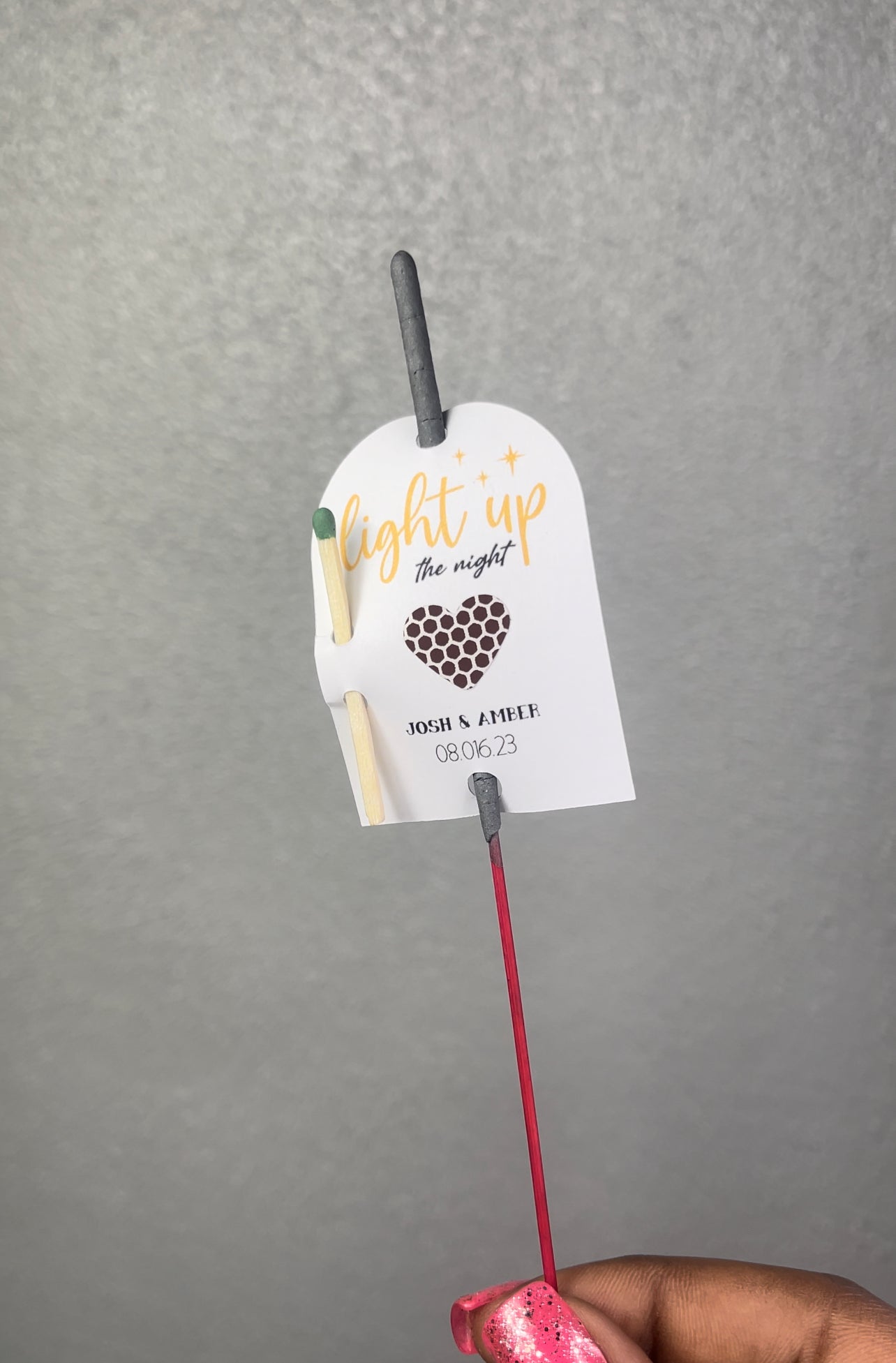 wedding sparkler tags for sparkler exit or send off 