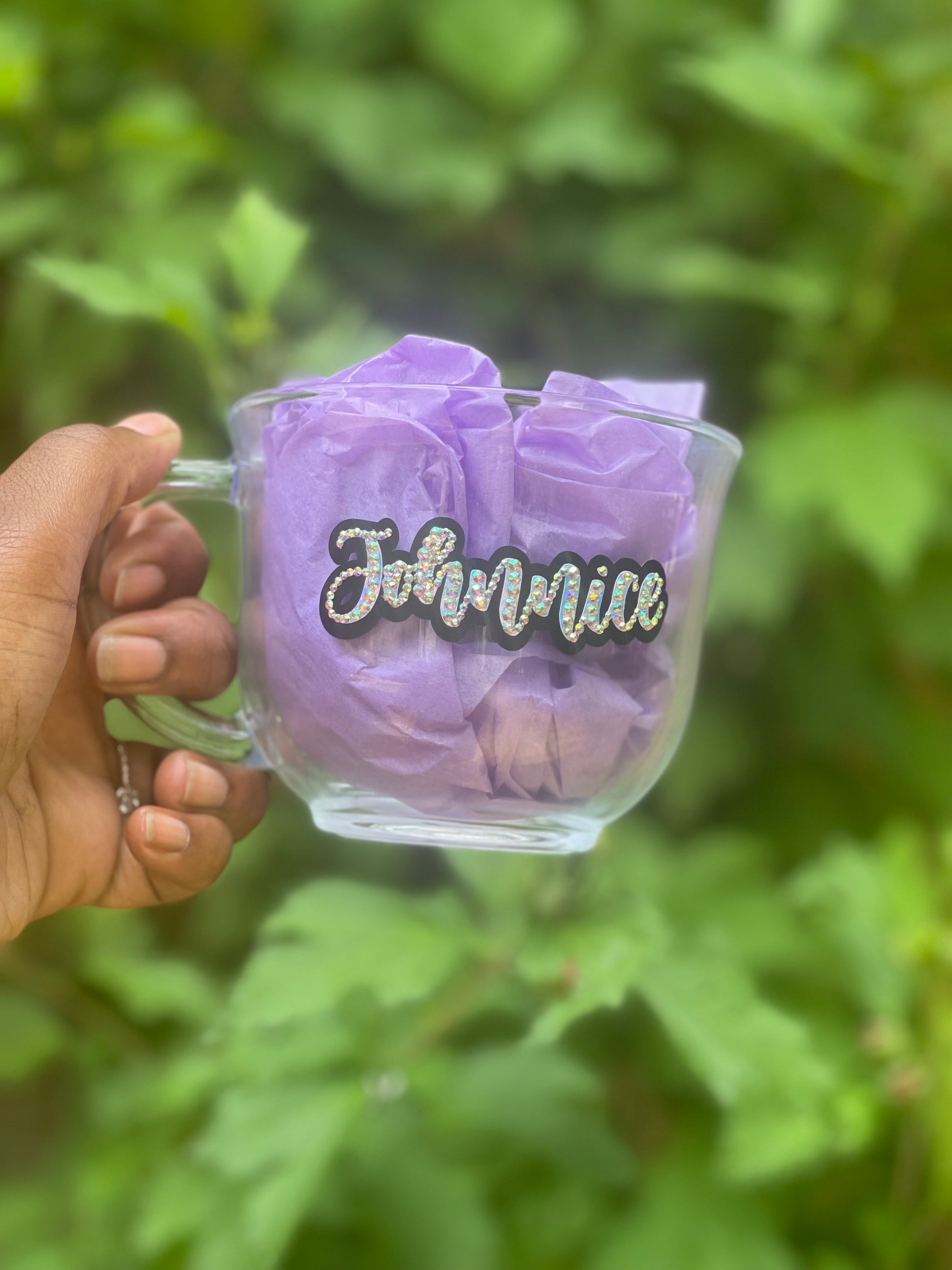 tea glass cup soup cup glass mig custom bling mug 