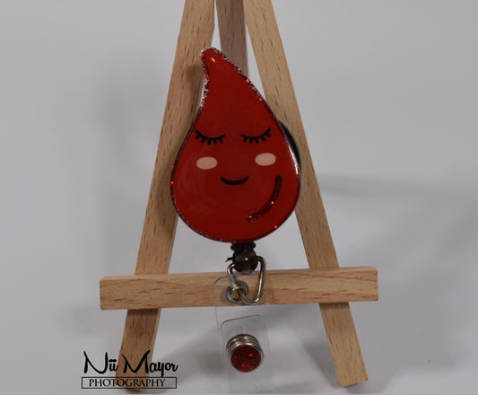 Blood drop badge