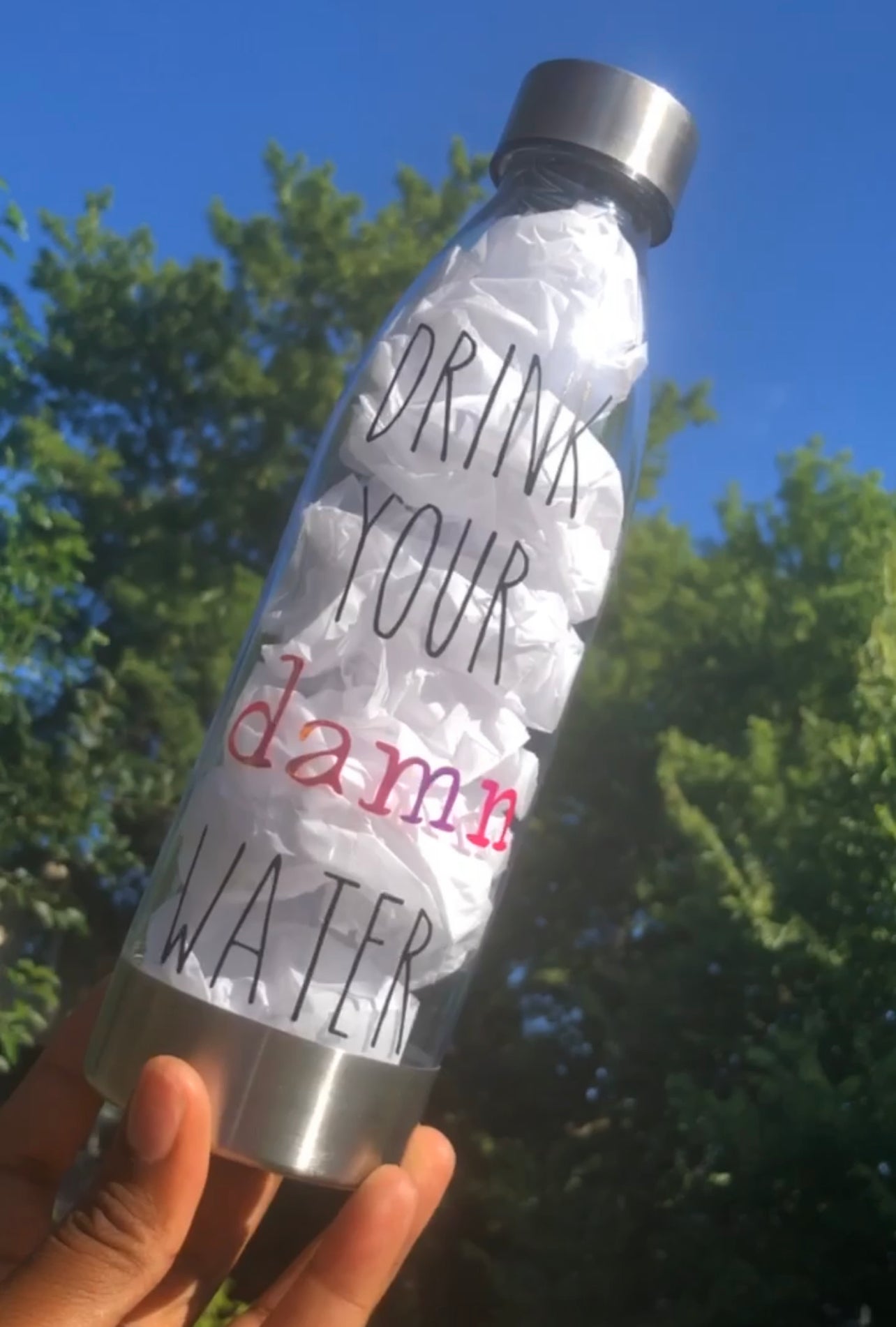 plastic stainless steel walmart water bottle 