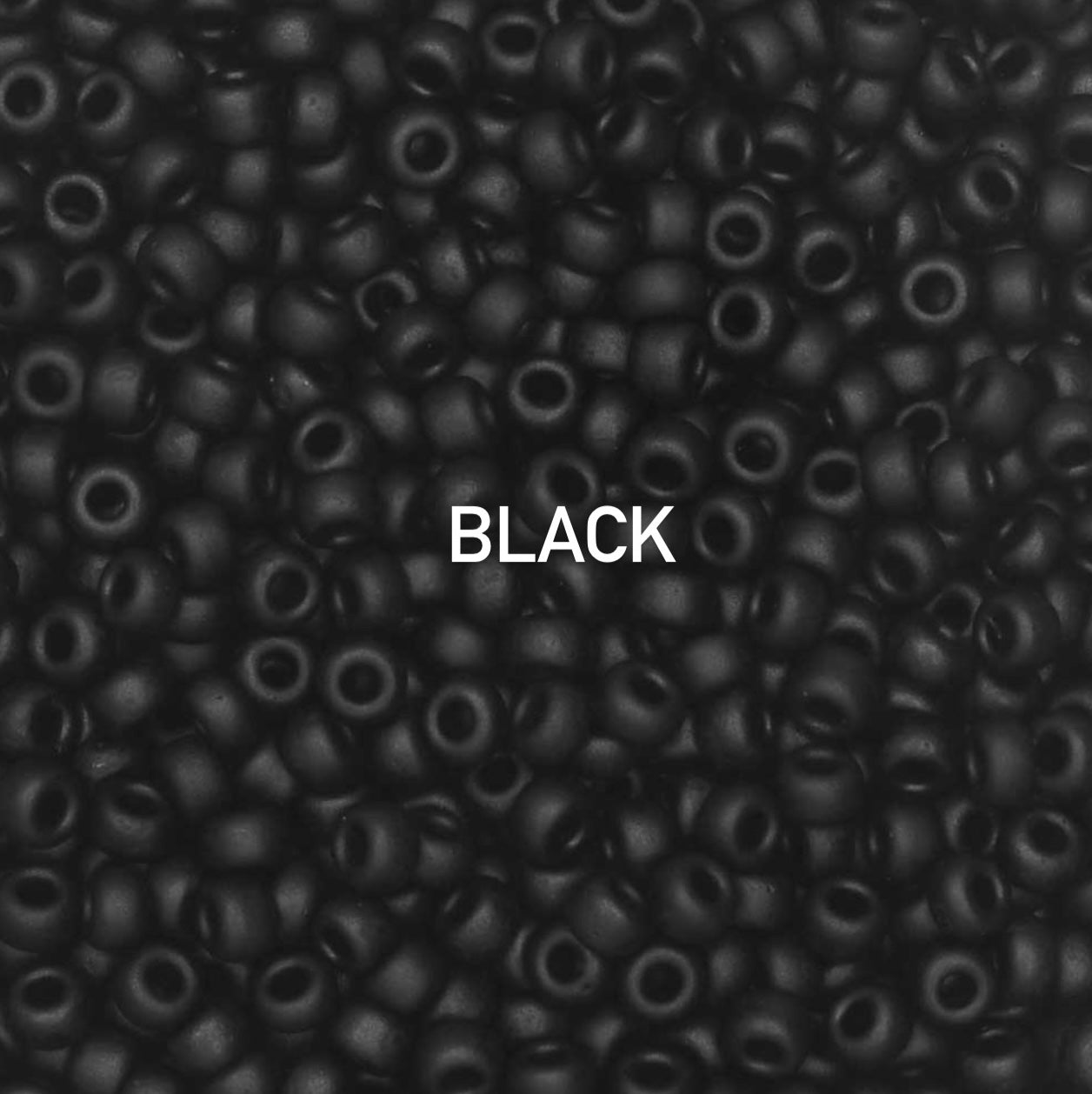 black czech miyuki beads